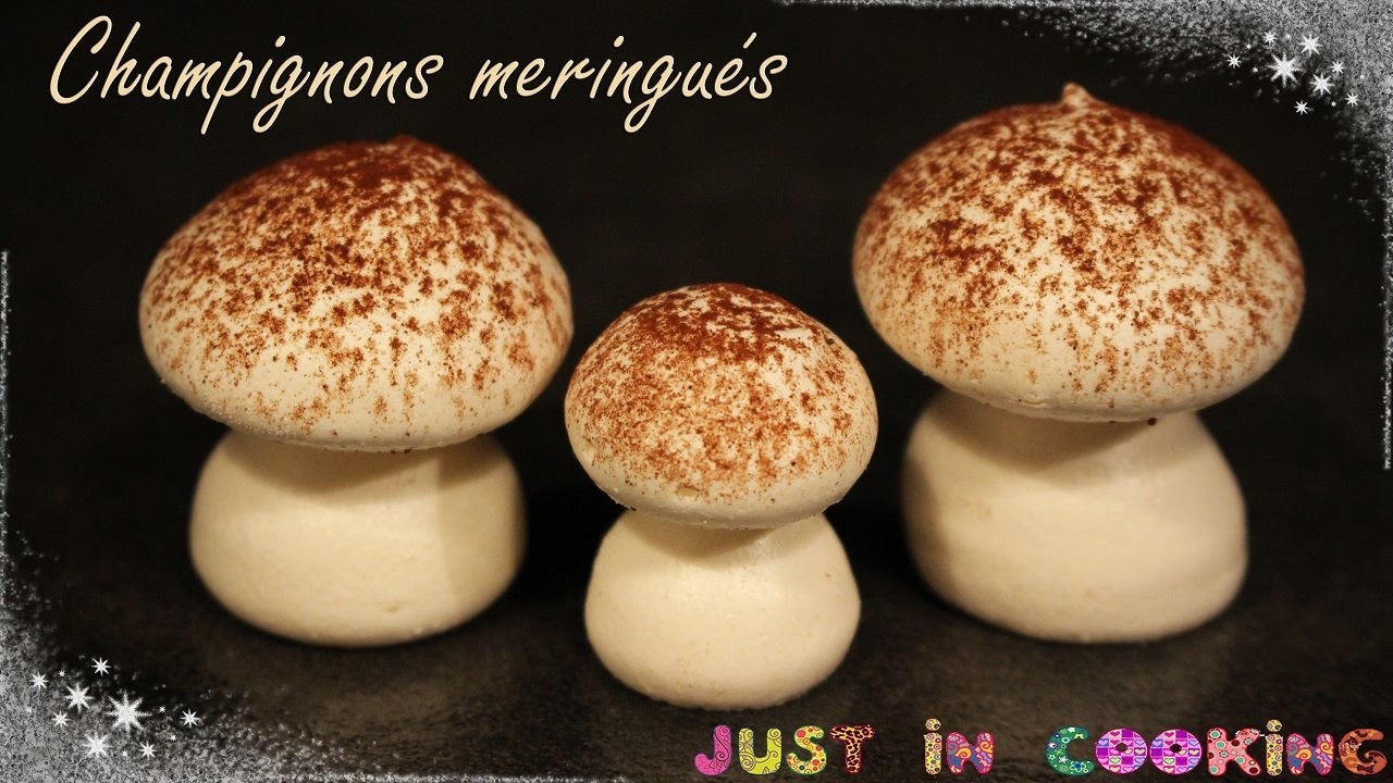 ❅ Réaliser des Champignons Meringués pour décorer ses desserts ! ❅