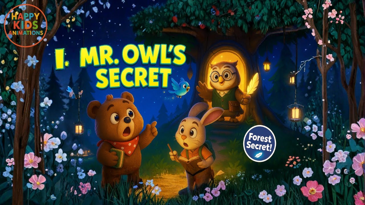 🦉🔒 Mr. Owl’s Secret – What Is He Hiding Deep in the Forest? 🌲🤫🐻🐰