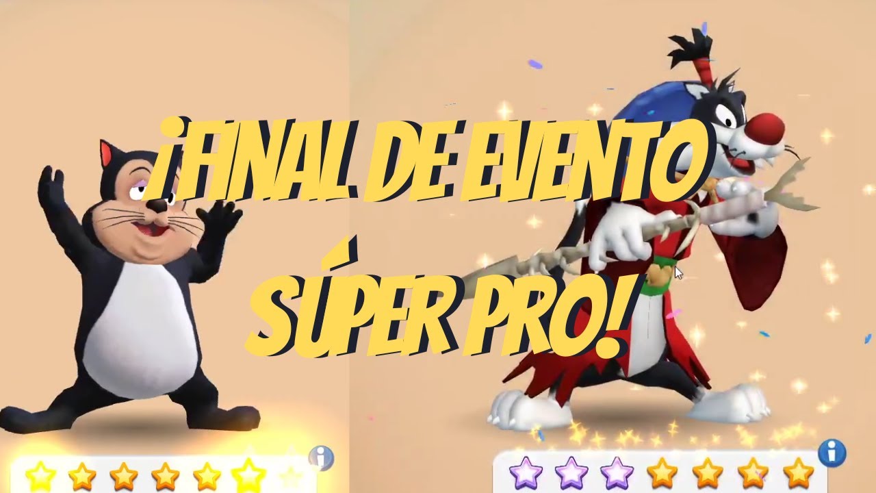¡Final de Evento Pro!: Catstello 7 Estrellas y Silvestre Mercenario MAX - Looney Tunes WOM