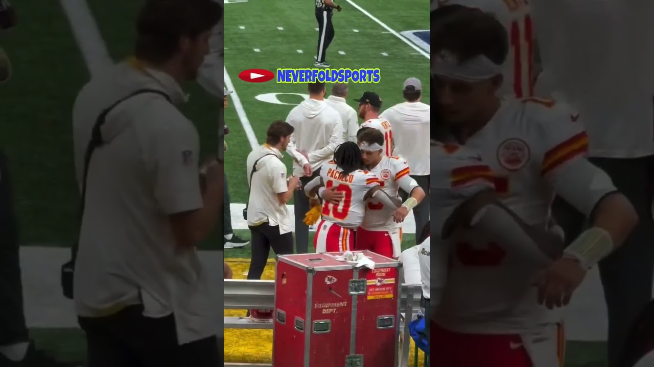 PATRICK MAHOMES SKIP DAPPING UP SAMAJE PERINE BECAUSE HE DID NOT CONTRIBUTE IN THE SUPER BOWL