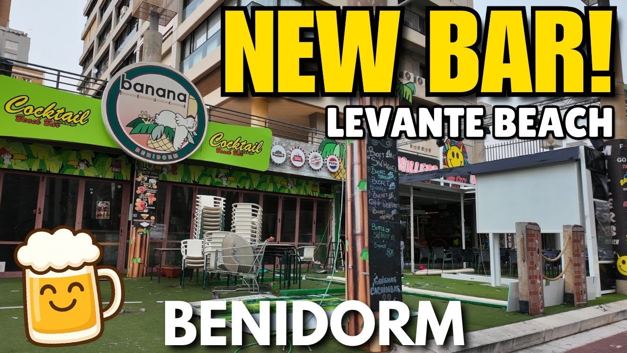 Benidorm: *NEW* BAR Coming to Levante Beach! 😱🍺┃Tiki Beach Bar Expands!