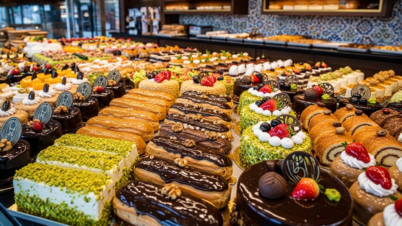 Awesome! Turkish Pastry & Cake Making! Decoration, Process and Secrets