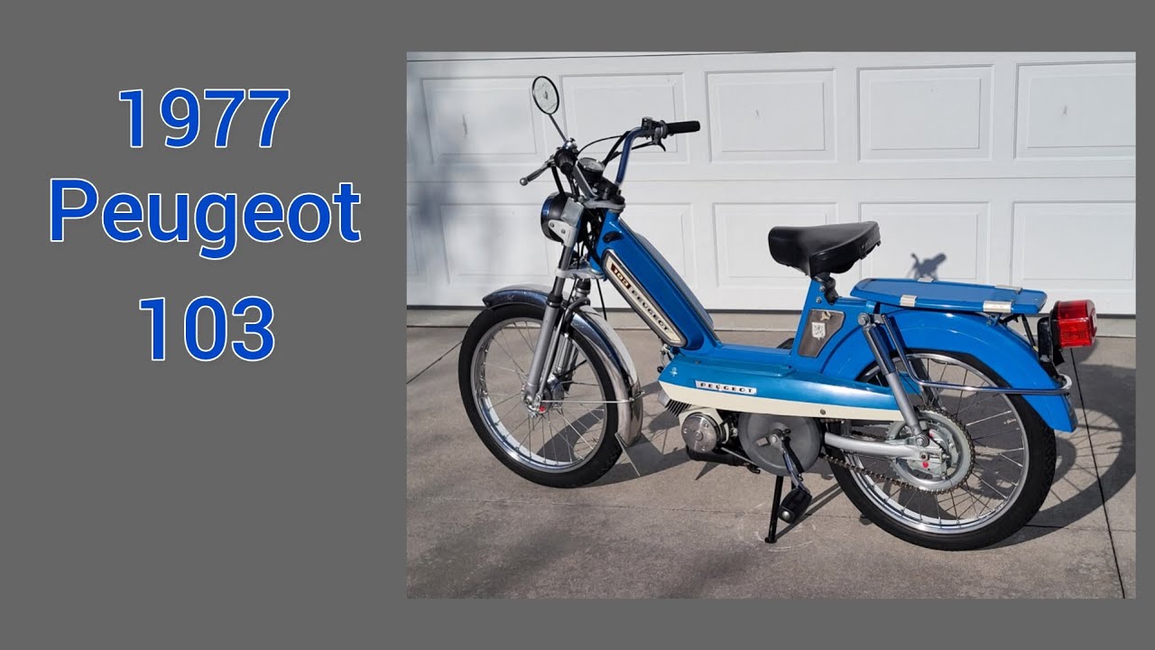 1977 Peugeot 103 walk around & cold start 