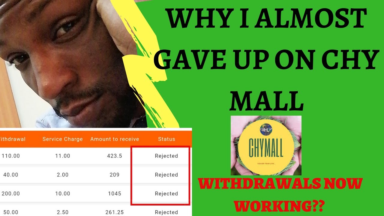 CHY MALL- Withdrawal Now Working?