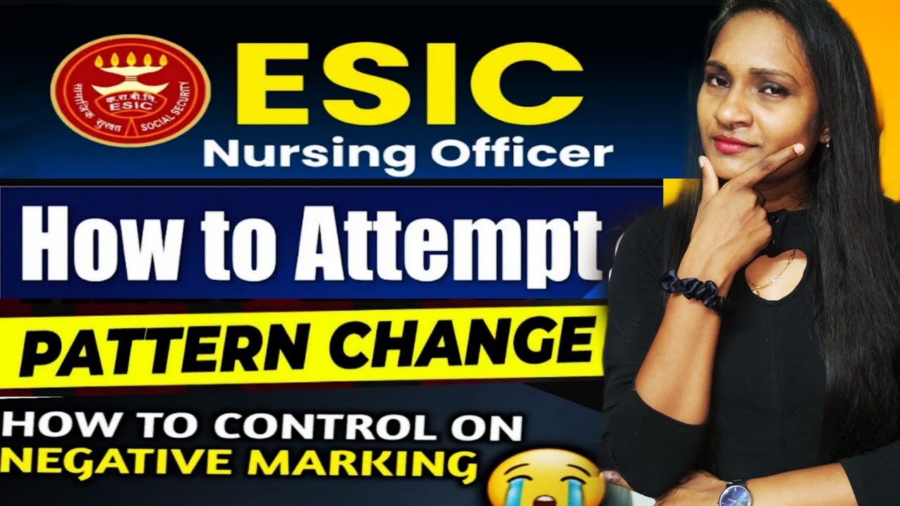 How to attempt ESIC nursing officer exam....????