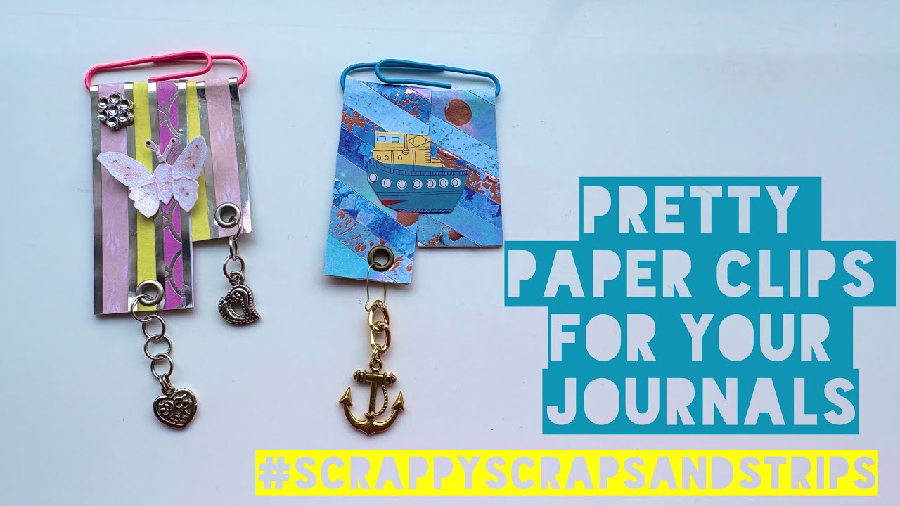 Модифицированные украшения из скрепок для моего челленджа #scrappyscrapsandstrips!