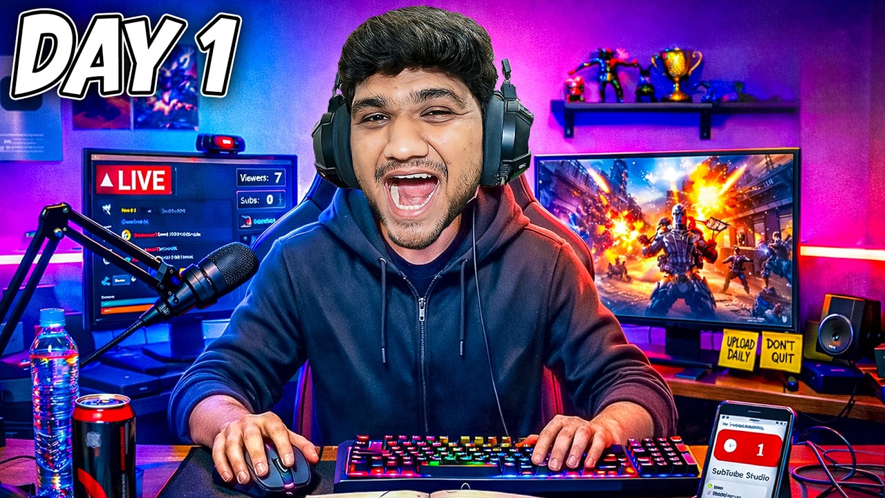 MY FIRST DAY AS A STREAMER 💻🎮