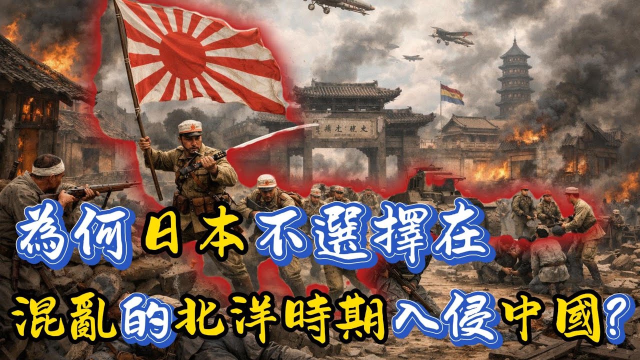 為何日本不選擇在混亂的北洋時期入侵中國？