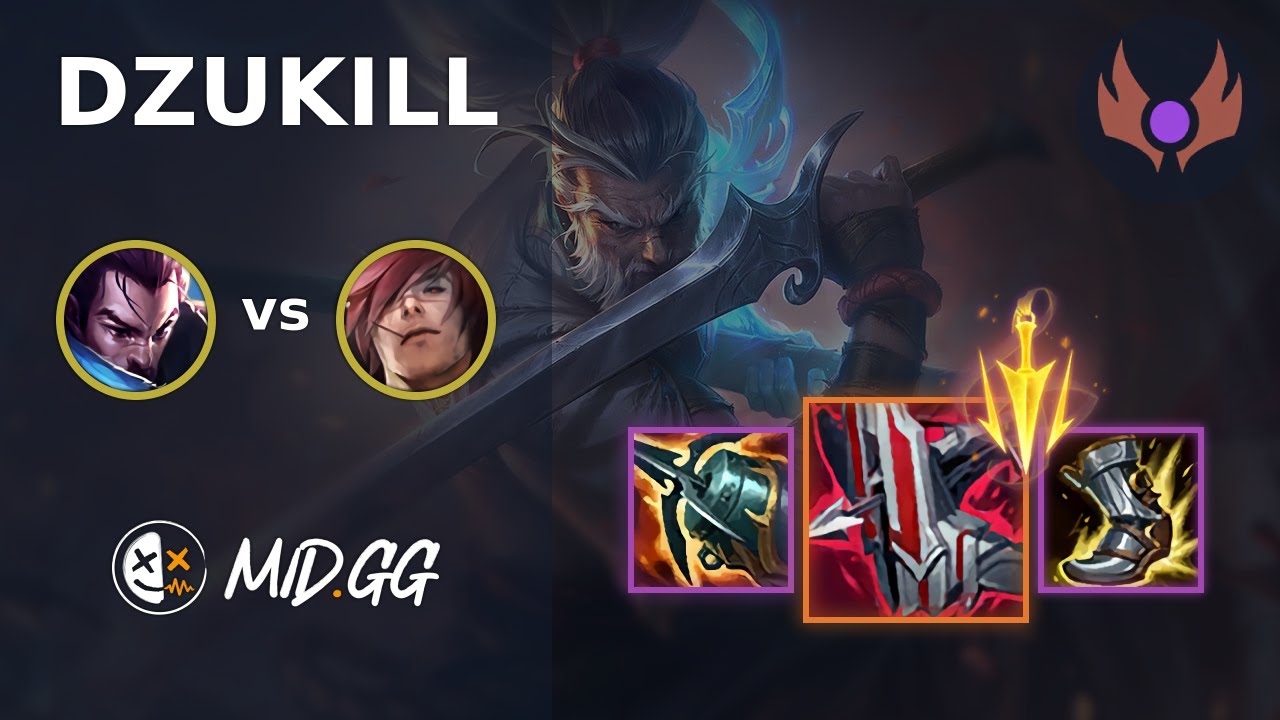 MID.GG: [ Dzukill ] Ясуо на верхней линии против Сетта | EUW MASTER | LOL Сезон 2025