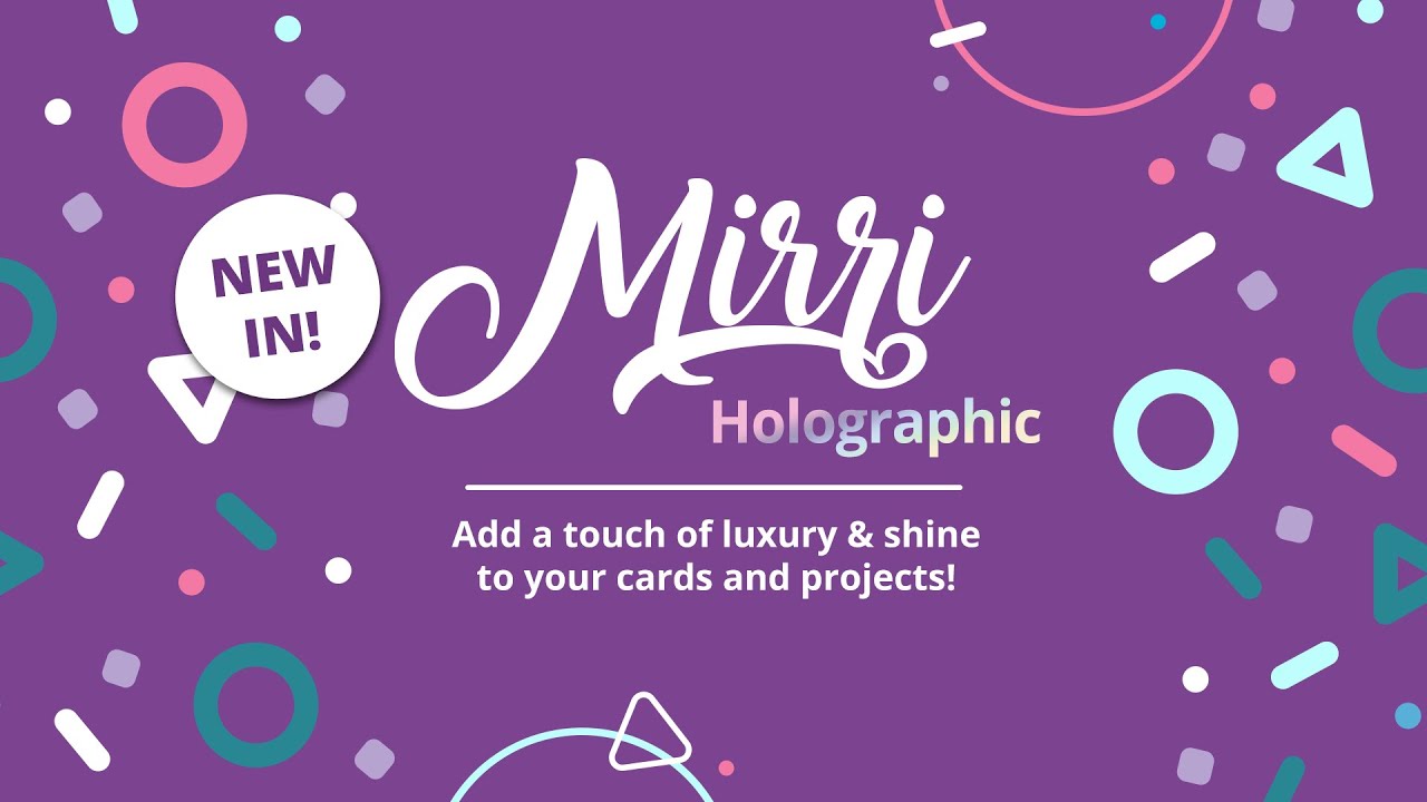 Glitter Holographic & Pillars of Light Mirri Card