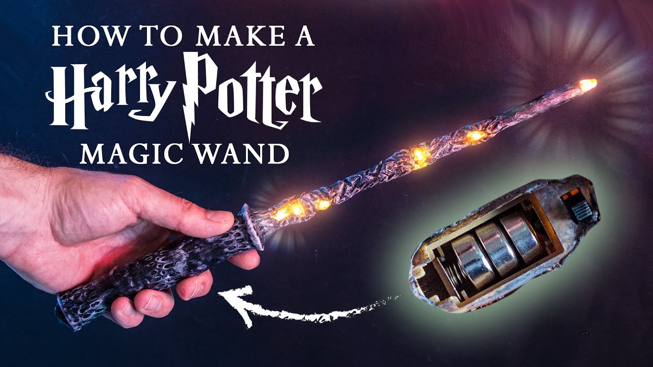 ILLUMINATING HARRY POTTER INSPIRED LUMOS WAND / HOW TO FOAMCLAY #harrypotter #magic #diy #cosplay