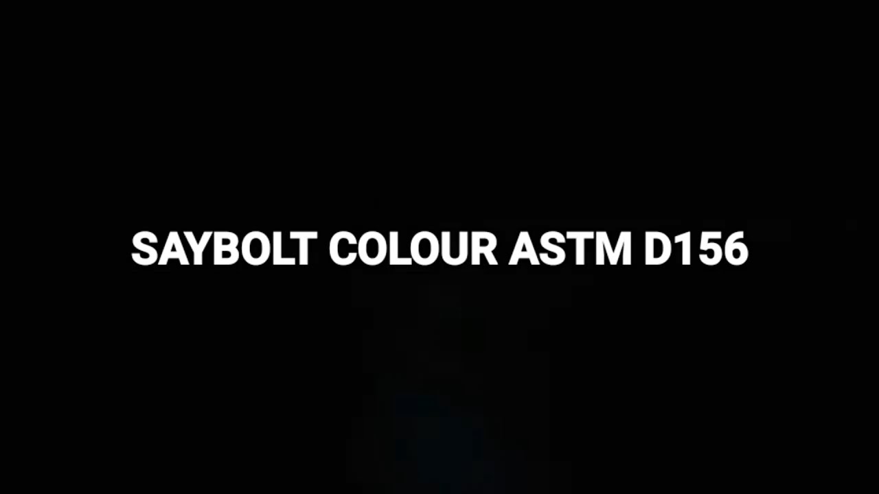 VIDEO PRAKTIKUM PRODUK MIGAS | SAYBOLT COLOUR ASTM D 156