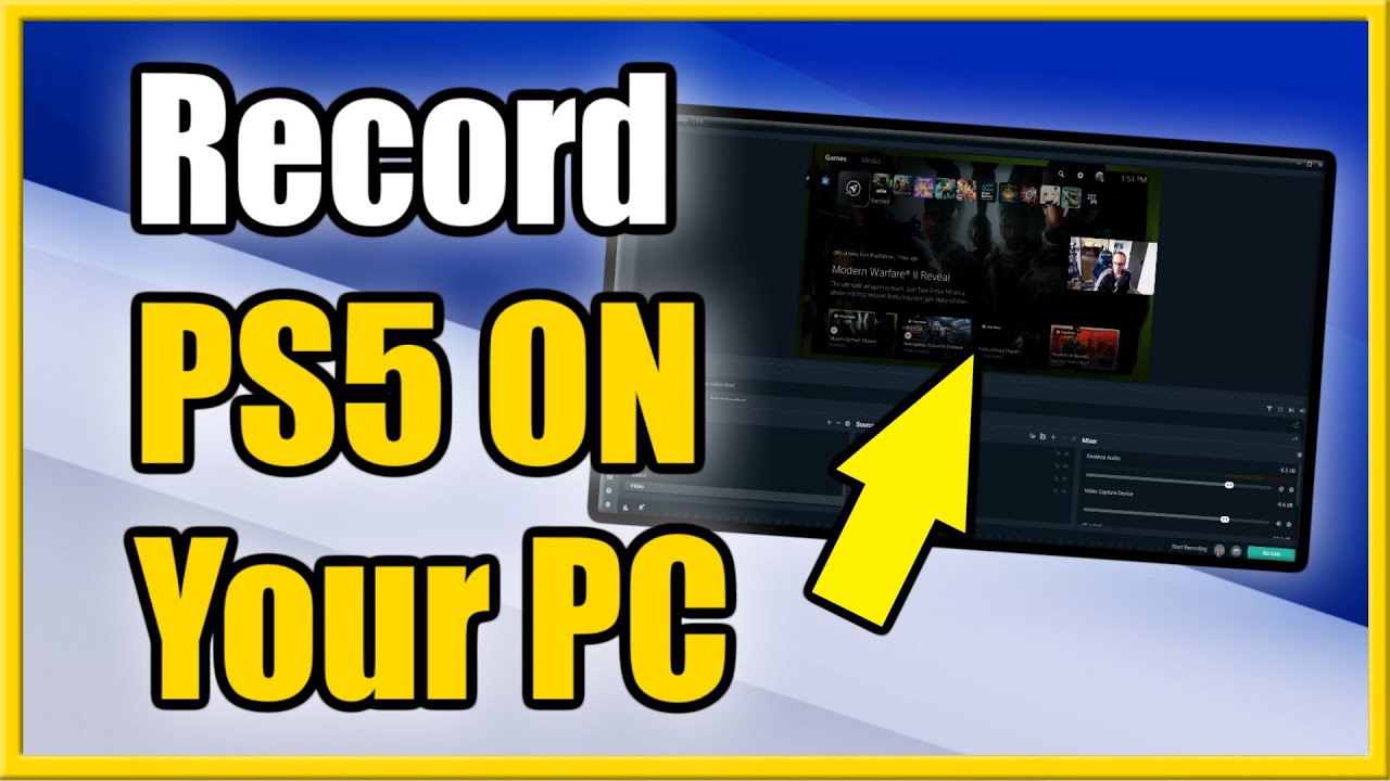 Как записать игровой процесс PS5 на ПК с помощью микрофона и камеры (руководство по карте захвата)