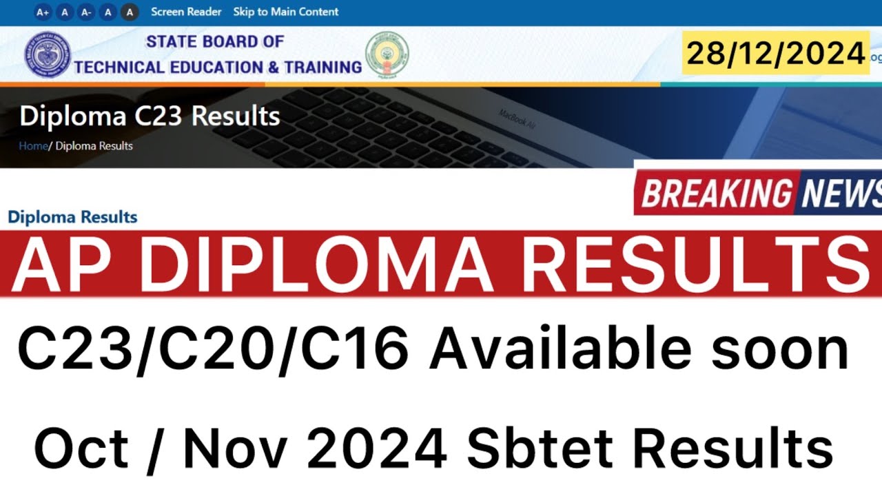 AP DIPLOMA C23,C20,C16 RESULTS AVAILABLE SOON | AP SBTET DIPLOMA RESULTS UPDATE 2024