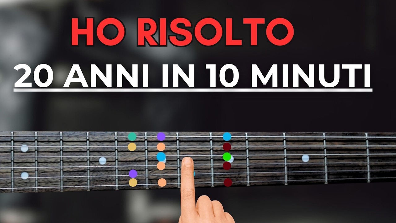 Il modo piu SEMPLICE per imparare le note sul MANICO della CHITARRA