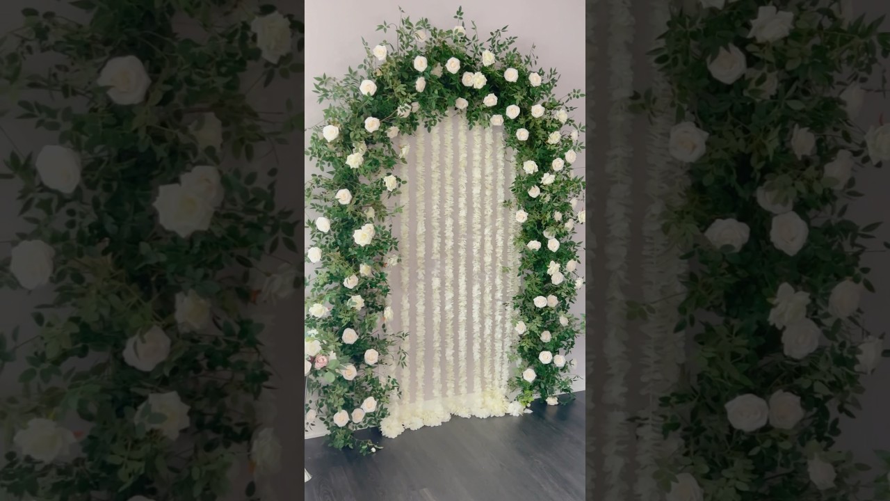 DIY - how to create backdrops on Walls #backdropdecor #wedding #flower #diy