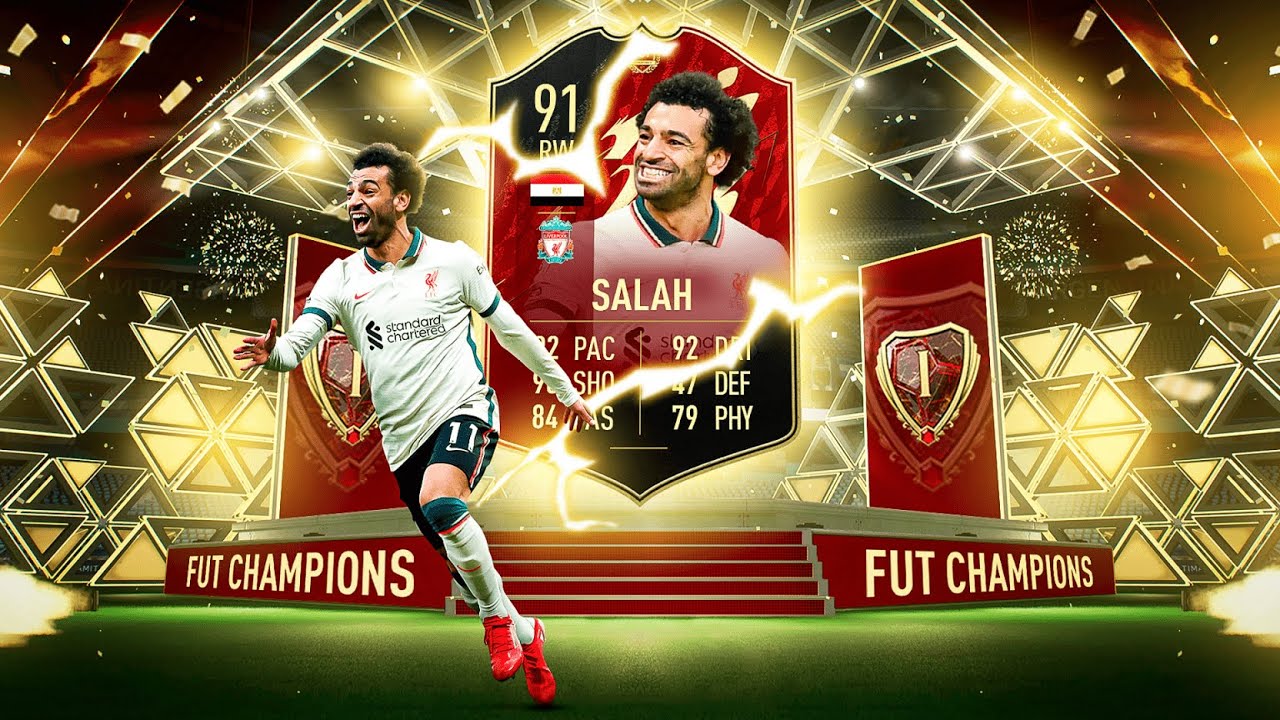 91 INFORM SALAH PACKED! RANK 1 FUT CHAMPIONS REWARDS! | FIFA 22 ULTIMATE TEAM