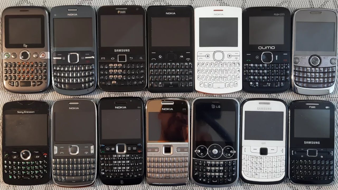 My QWERTY phone collection was updated. Samsung Nokia phones incoming calls