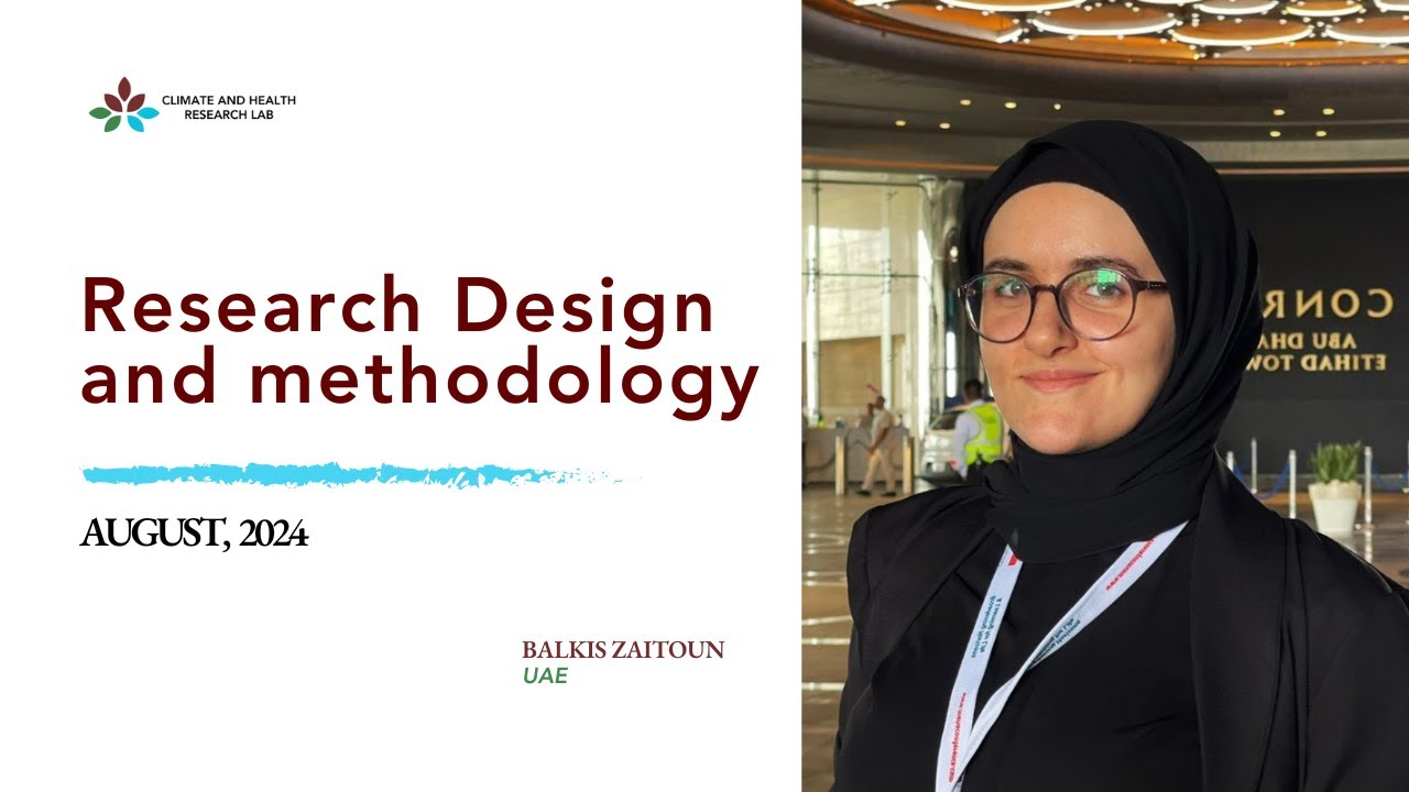 Research Design training with Dr Zaitoun