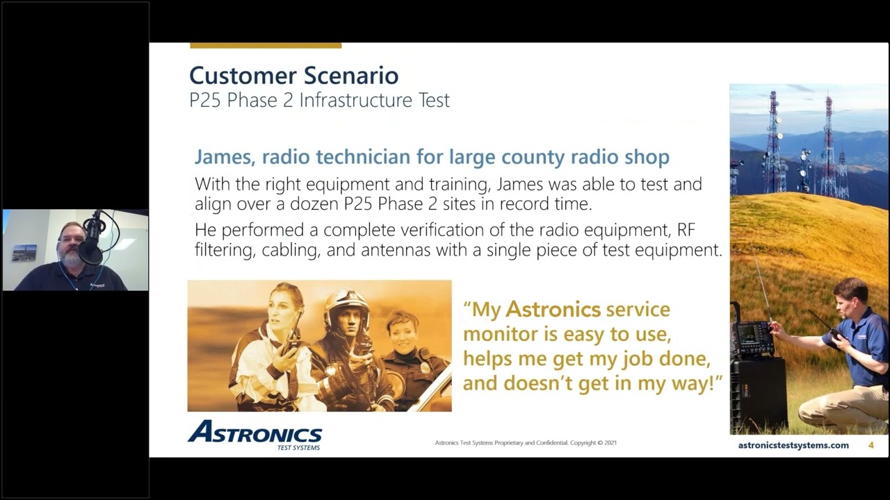 Astronics P25 Phase2 Infrastructure Testing