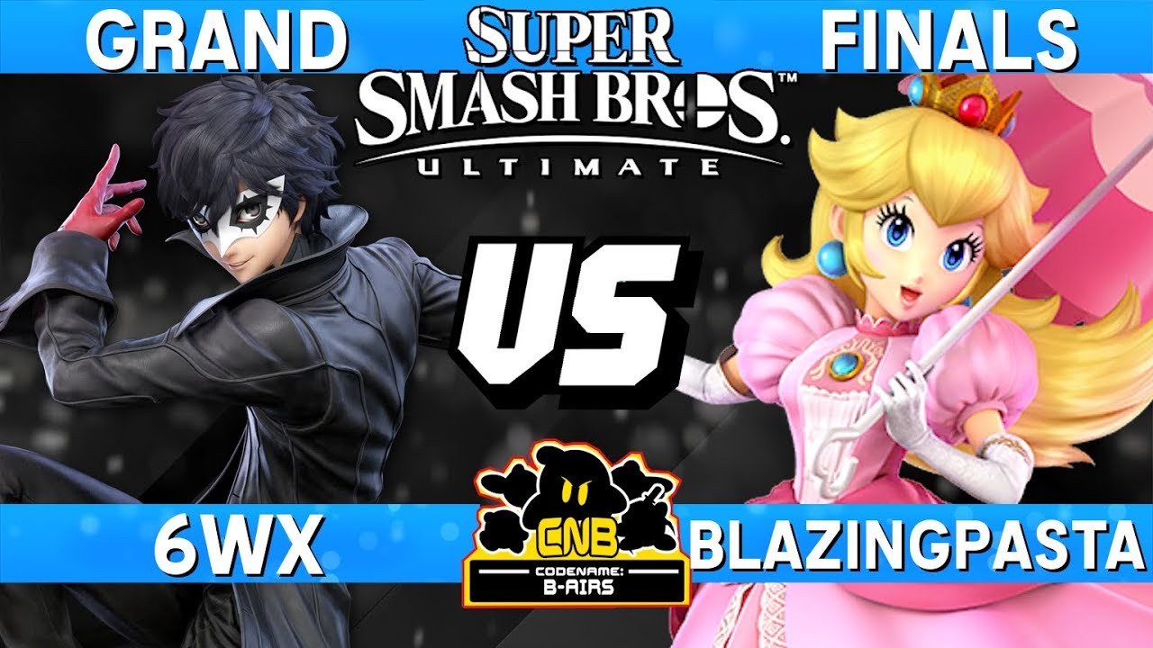 Smash Ultimate Tournament Grand Finals - 6WX (Joker) vs BlazingPasta (Peach) - CNB 186