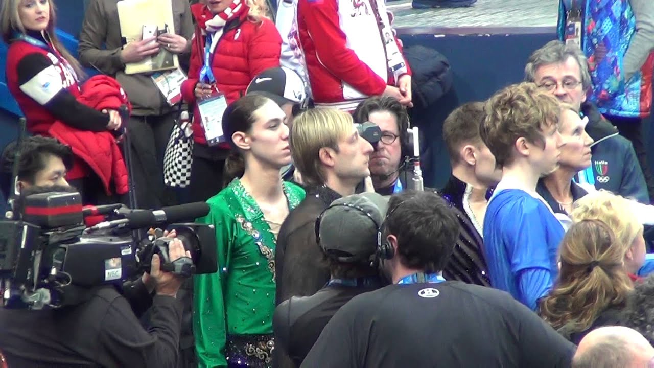 Plushenko - warmup before Team LP (09.02.2014)