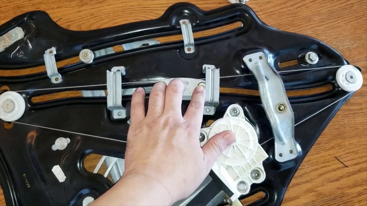 Mercedes CLK rear window regulator repair kit install