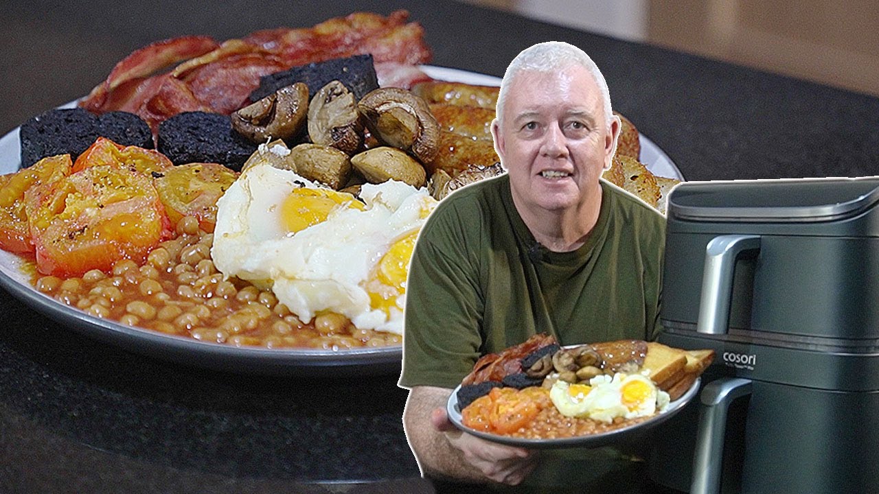 COSORI TURBO TOWER PRO SMART Dual Air Fryer - 3 layers FULL ENGLISH breakfast done IN ONE  GO!