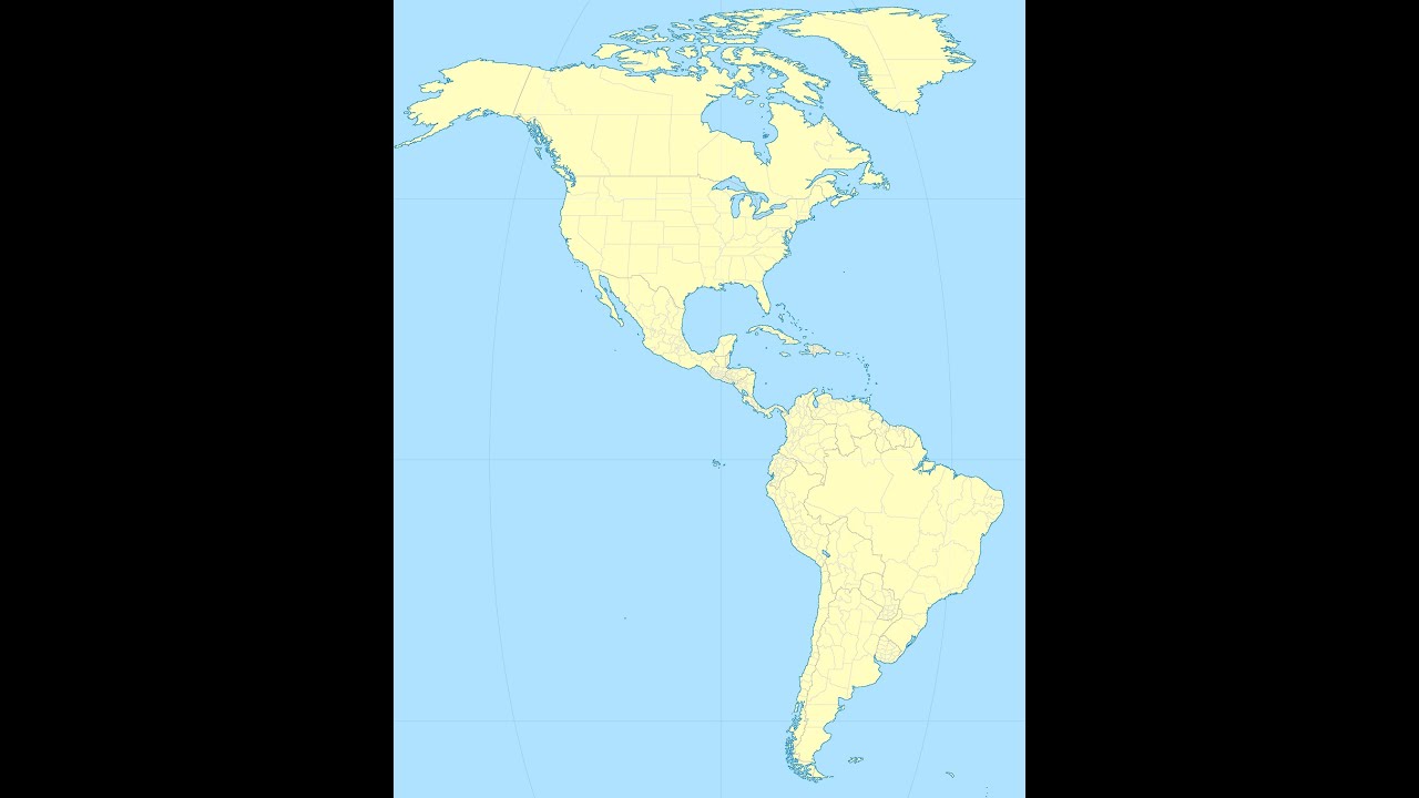 America - Poziția geografică și țărmurile - lecție de geografie a continentelor extraeuropene