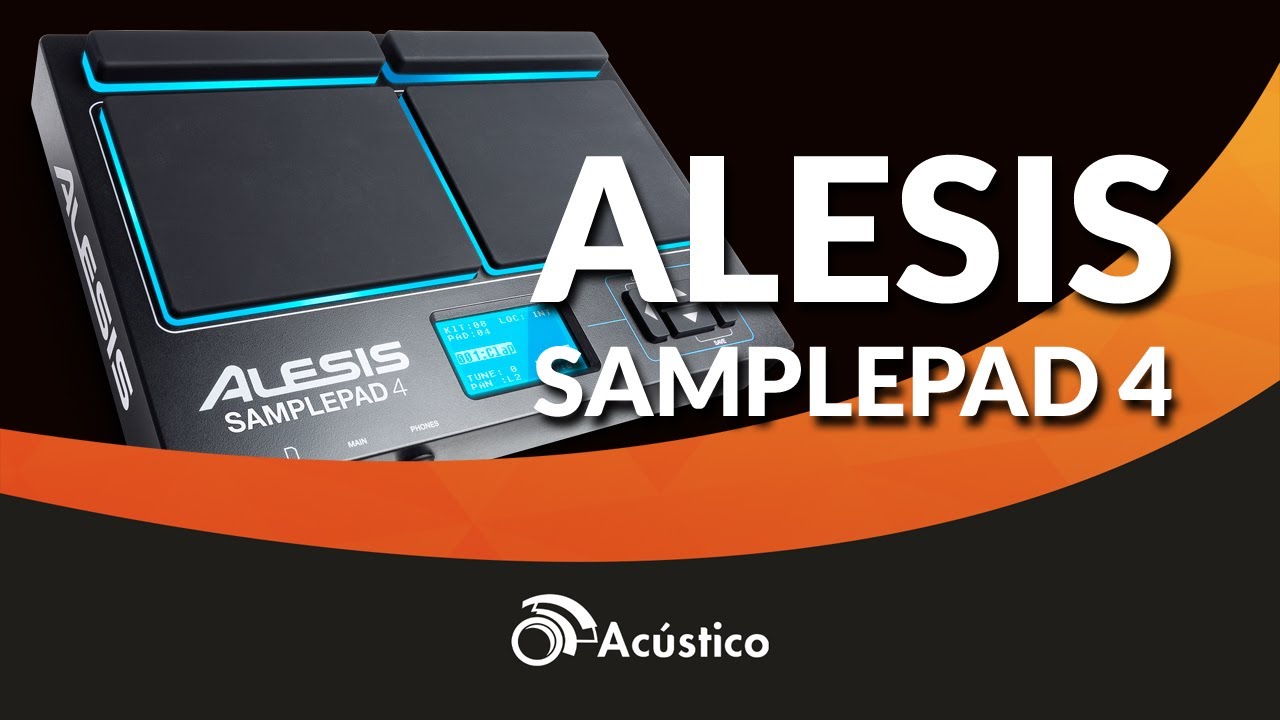 O Acústico Apresenta Sample Pad 4 Alesis Demonstração