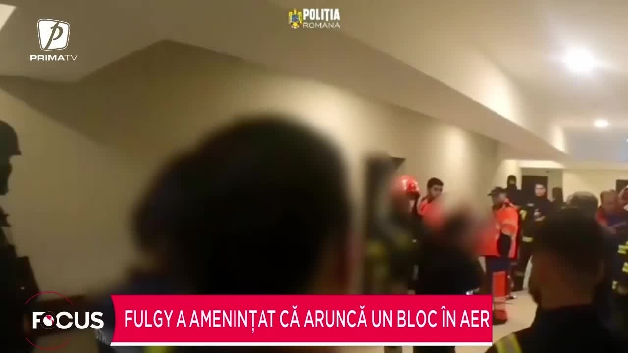 Fulgy a amenințat că aruncă un bloc &icirc;n aer. Polițiștii au intrat cu forța &icirc;n apartament