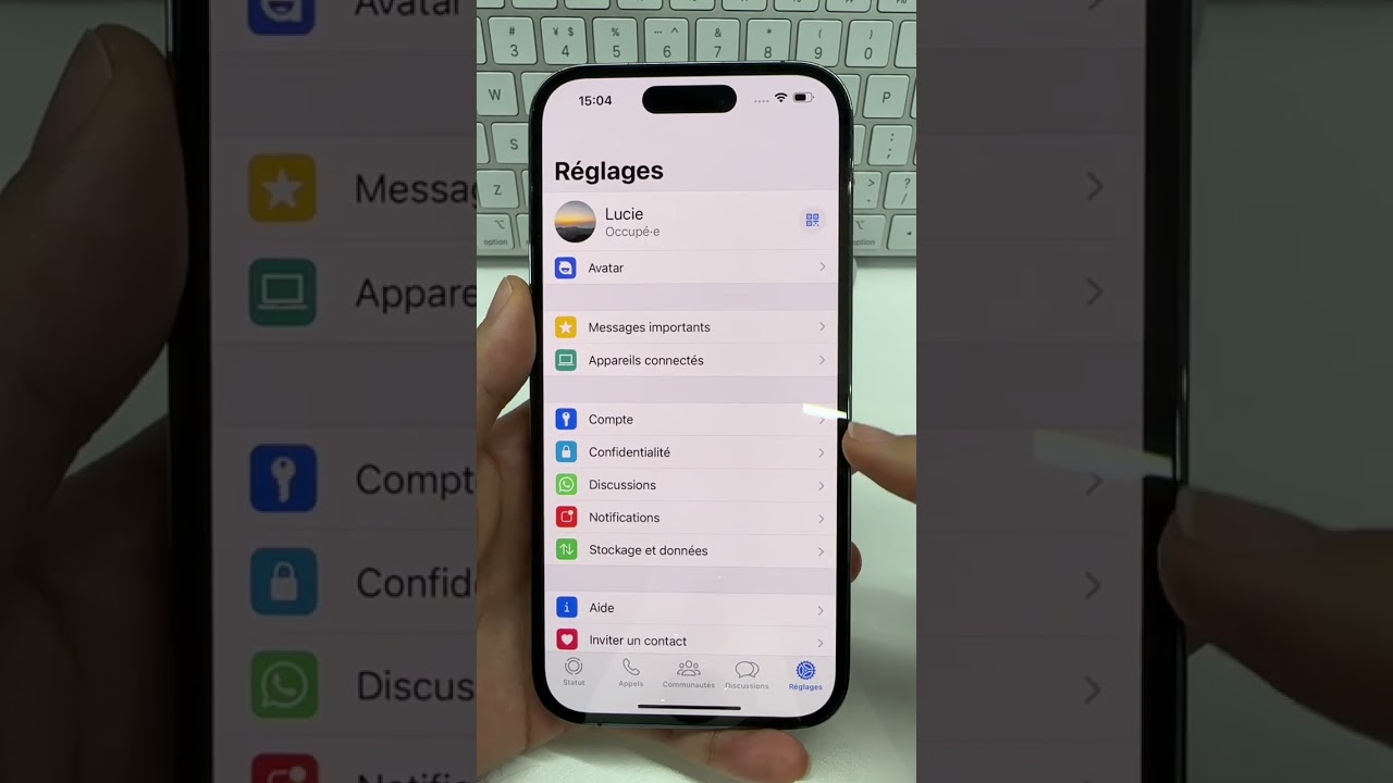 Astuces WhatsApp - Verrouiller l&rsquo;acc&egrave;s &agrave; WhatsApp &agrave; tous #shorts