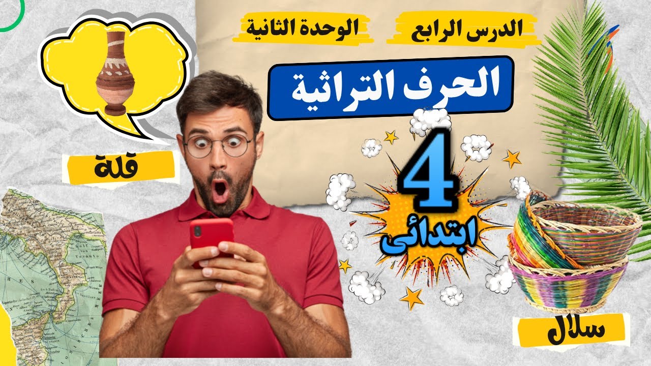 الحرف التراثية للصف الرابع الابتدائى 2024 - المنهج الجديد