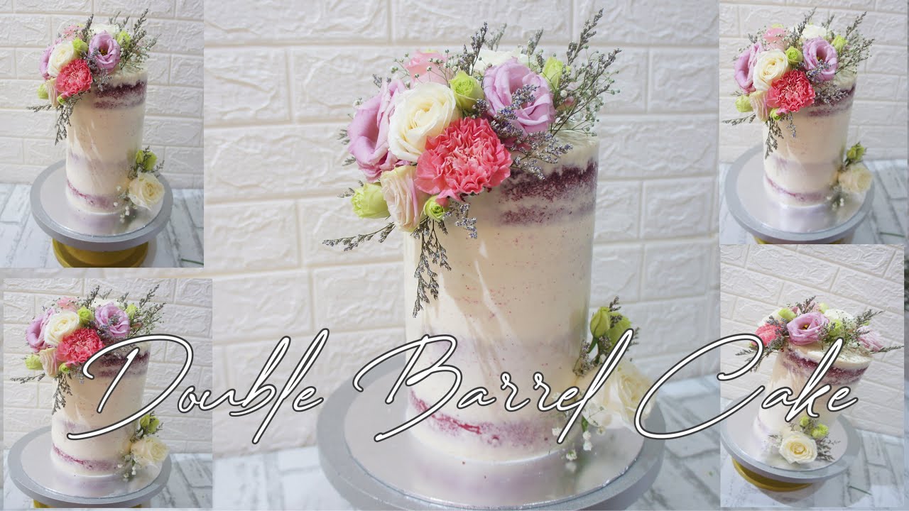 CAKE DECO TUTORIAL : DOUBLE BARREL cake
