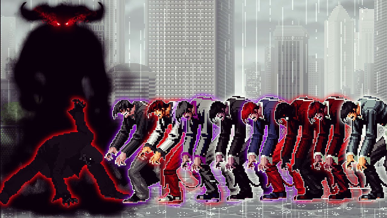 [KOF Mugen] Yagevil Vs 8 Orochi Iori Team