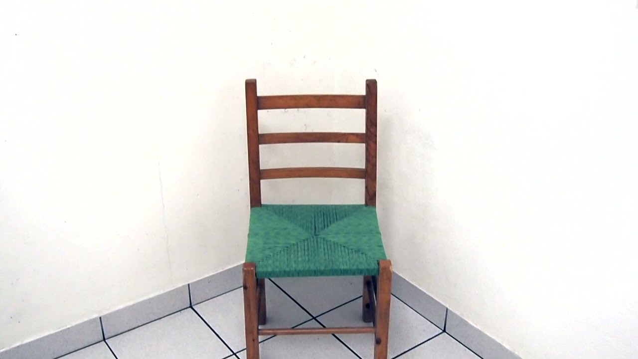 Upcycled climbing rope and chair