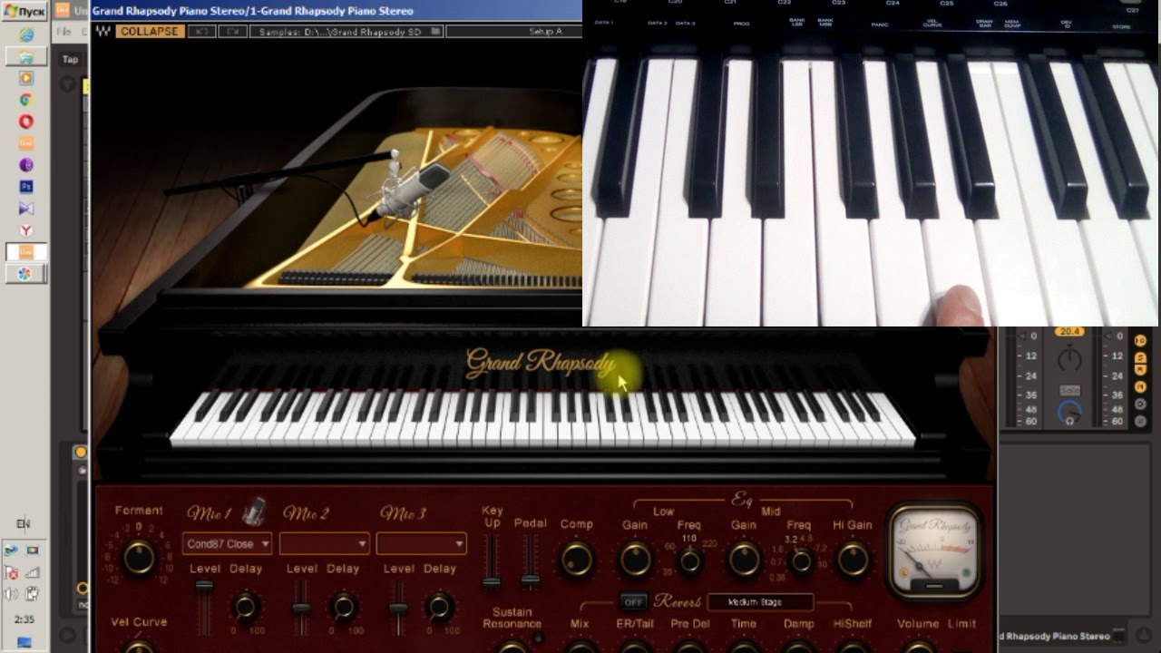 Настройка чувствительности MIDI клавиатуры Oxygen 49/61. По примеру секвенсора Ableton Live.