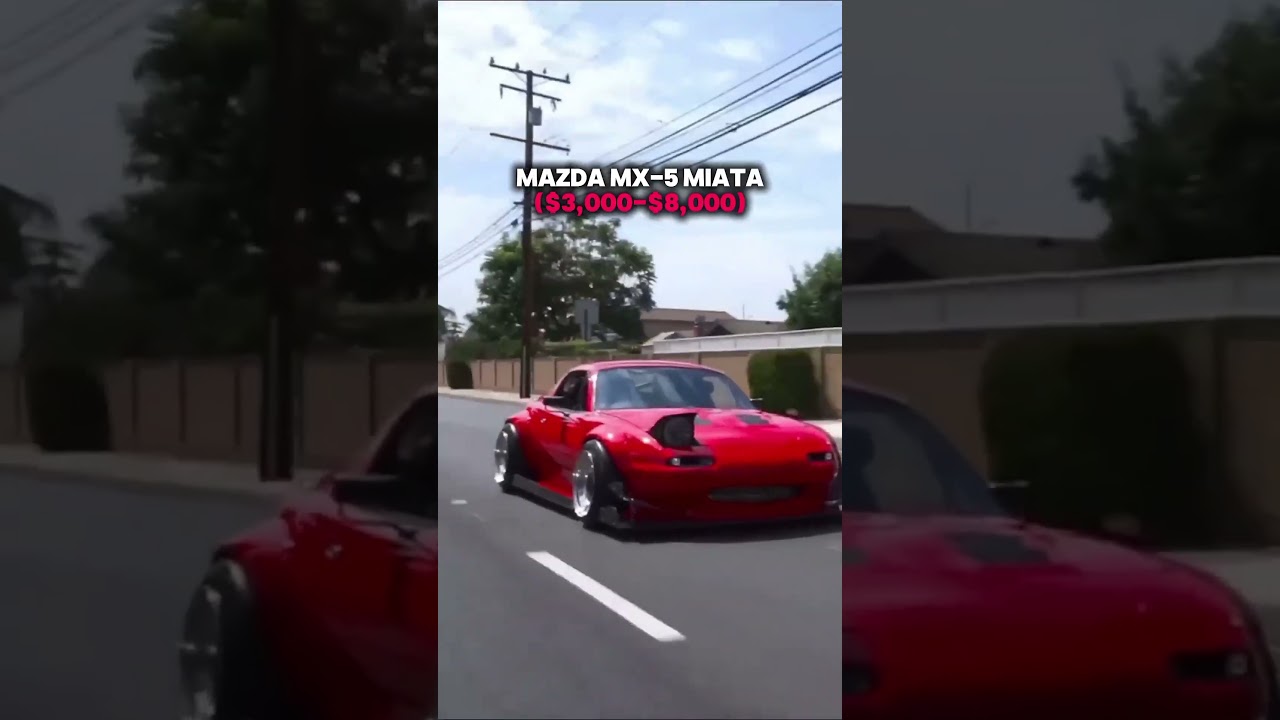 Top 3 Best Budget Drift Cars for Beginners 🚗💨 | #miata #e36 #370z #driftcars #jdm