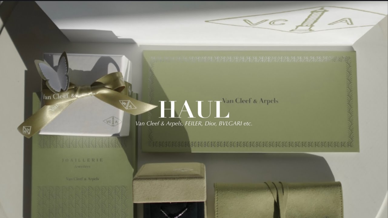 【HAUL】Van Cleef & Arpels, Dior, FEILER etc. 購入品紹介🍀