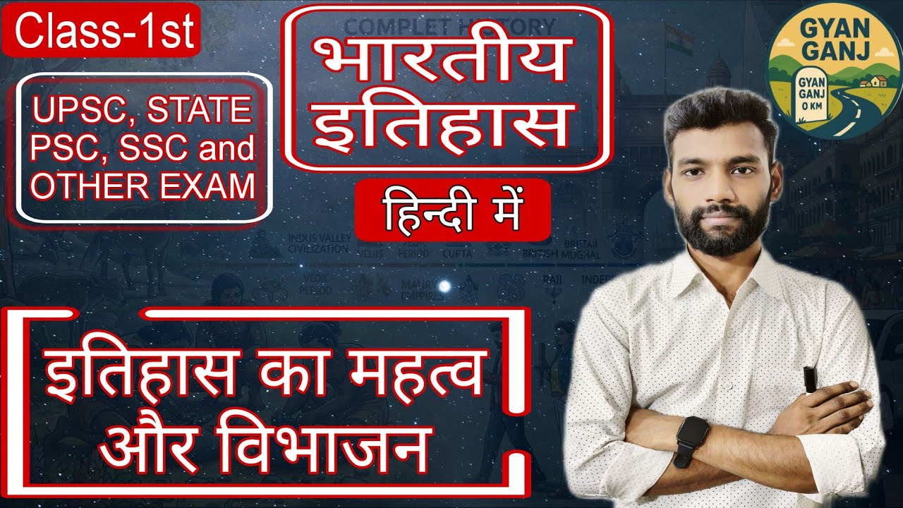 Ancient history of India Class-1।।“इतिहास का महत्व और विभाजन: प्रागैतिहासिक काल से ऐतिहासिक काल तक