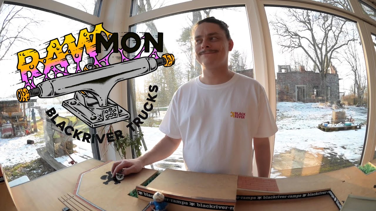 RAWmon Pro Fingerboard Trucks - Ramon Angelow at Blackriver HQ