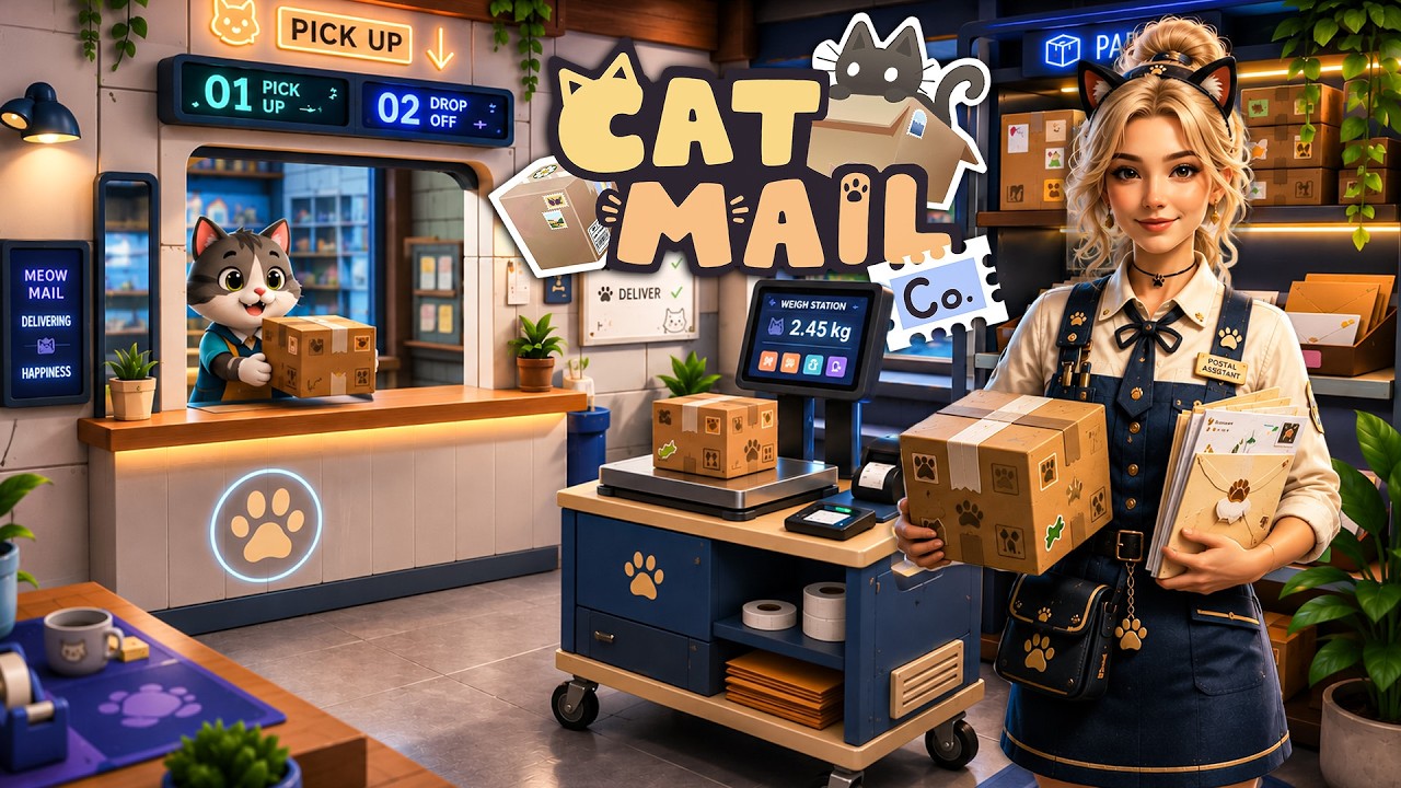 Post Office Simulator - Cat Mail Co. | 100% Full Game | No Commentary