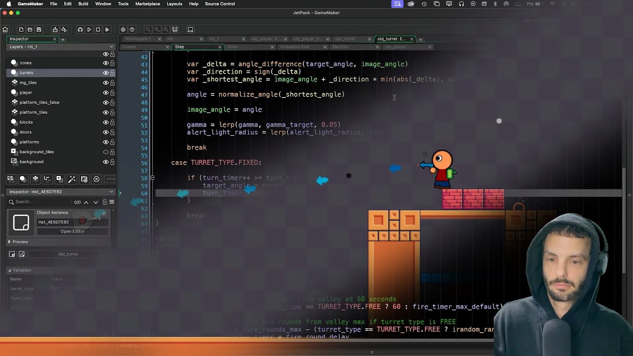 Game Dev and Chill - Working on a Metroidvania in #GameMaker - Make It So Games