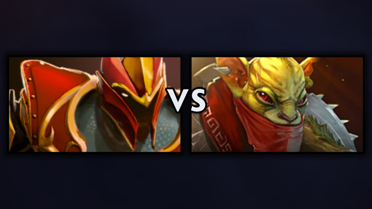Dragon Knight vs Bounty Hunter Dota 2