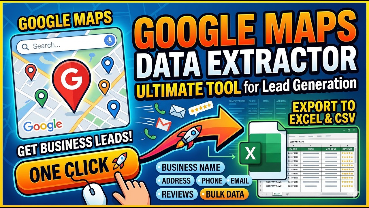 How to Extract Data from Google Maps TRY FREE | Best Google Maps Scraper Tool 2025 | Data Extractor
