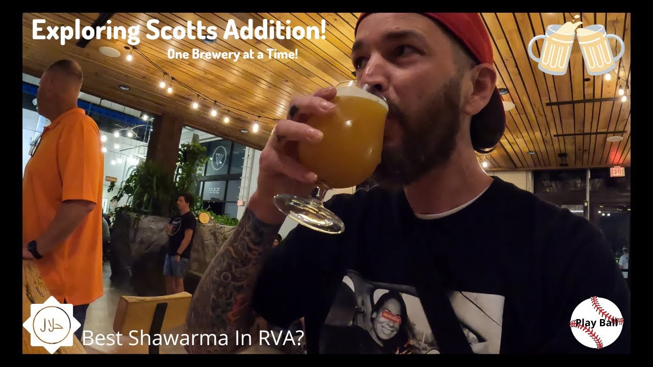 Scotts Addition Walking Tour Richmond's Craft Brewery Scene! BEST Shawarma EVER? Travel Vlog 13 🇺🇸