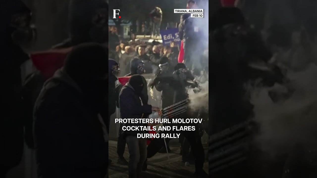 Albania Protest: Violent Clashes, Petrol Bombs Hurled At Govt Buildings | Subscribe To Firstpost