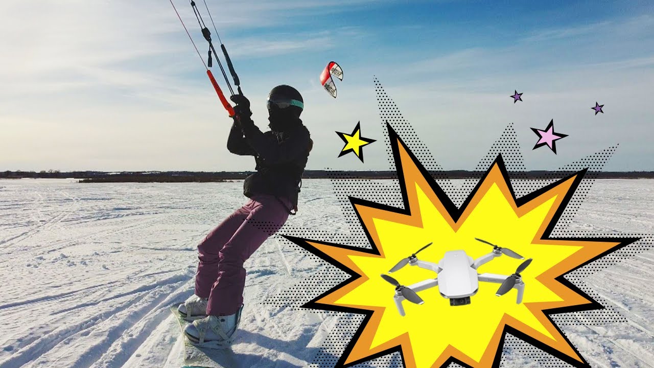 I Snowkited into a Drone 😳 - VLOG #44