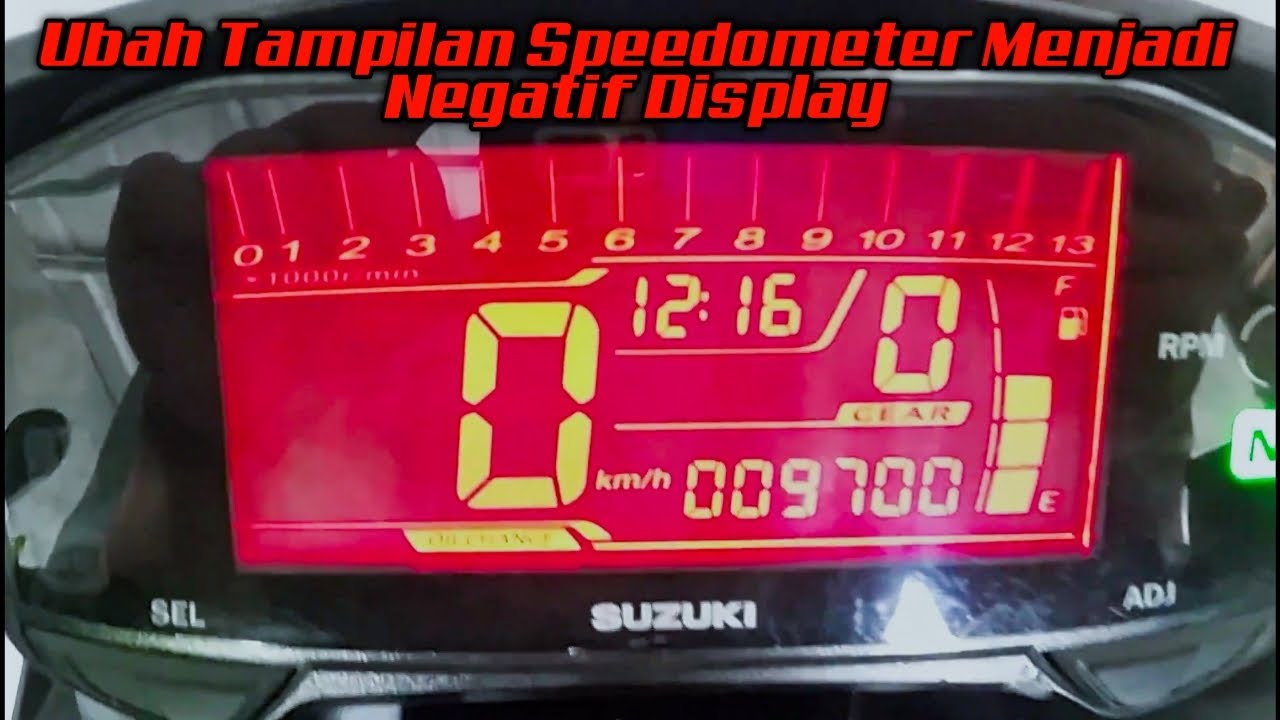 57# Cara Bikin Keren Speedometer Negatif Display - Di Satria Fi & GSXS/GSXR 150 / Rider Fi /Belang R