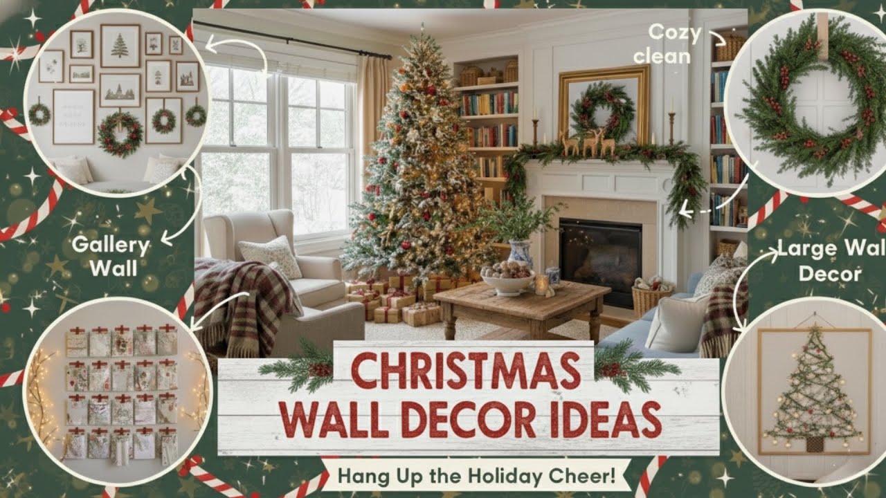 101+ DIY Christmas Wall Decor Ideas 2026 | Indoor Holiday Decorations & Wall Art